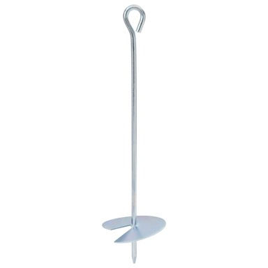 Zemaljska sidra, 10 pcs, Ø10 x 40 cm, galvanizirani metal, srebrna