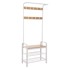 Vješalica za odjeću sa policama,  bijela