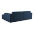 SCANDIC Tamno plava kutna garnitura od bouclé tkanine (s desnim kutom) Roxy, 228x98x73 cm