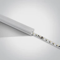 ONE LIGHT Alu profil 2m 12x12mm s mliječnim difuzorom dm7918/w