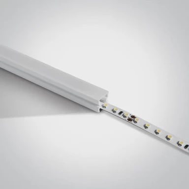 ONE LIGHT Alu profil 2m 12x12mm s mliječnim difuzorom dm7918/w