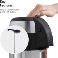 VONSHEF Termos boca, 5 L, nehrđajući čelik, sa pumpicom