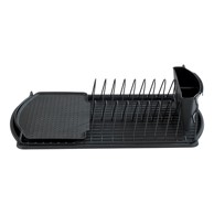 WENKO Crni ocjeđivač za posuđe Drip Basic