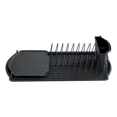 WENKO Crni ocjeđivač za posuđe Drip Basic