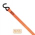 BLACK+DECKER Traka za vezivanje, 5 m, 350 kg, najlon, narančasta, crna