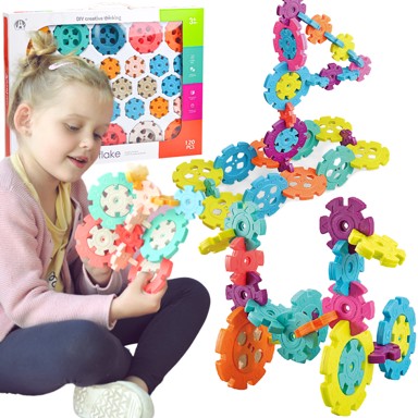 WOOPIE konstrukcijske kocke, ježići wafle u tubi, 120 elemenata