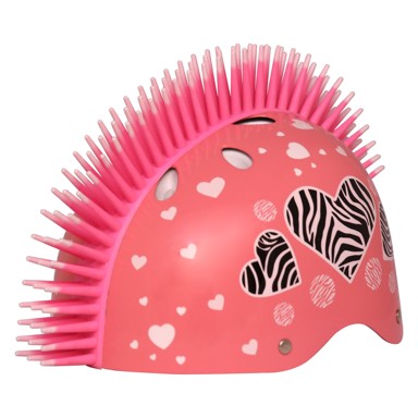 STREET JAM Kaciga Zebra Heart, roza, 52-54 cm