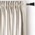 RESTILO Bež zavjesa za djelomično zamračenje od samta 140x270 cm Pleat