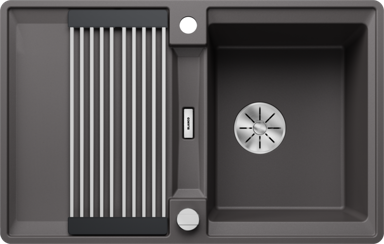 BLANCO Sudoper Adira 45 S-F InFino Silgranit sklopiva rešetka, s dalj.upr. - kameno siva