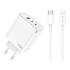 JELLICO Kućni punjač C79, 1 x USB-A i 2 x Type-C, Lightning na Type-C kabel, QC, PD, 65 W, bijela