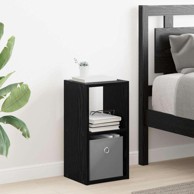 Noćni ormarić, 25,5x22x49,5 cm, konstruirano drvo, crni hrast