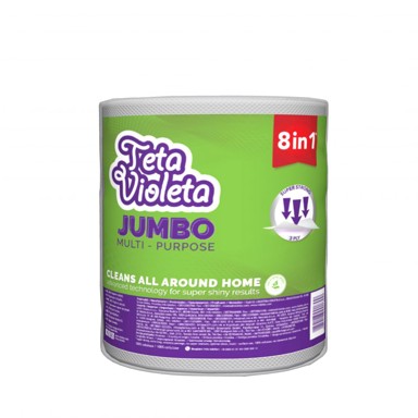 TETA VIOLETA Jumbo papirnati ručnici 8u1 1/1 3 300 listova