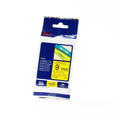 BROTHER Traka TZE-621, crna na žutoj, originalna