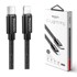 YESIDO Kabel CA-56, tip C na Lightning, 18 W, 2.4 A, 1.2 m, crni