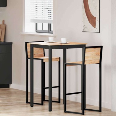 Barski stol 110 x 55 x 105 cm čvrsto borovo drvo, prirodni