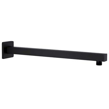 Potporna ručka za tuš, 40 cm, kvadratna, nehrđajući čelik 201, crna