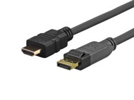 VIVOLINK 3 m DisplayPort HDMI kabel adapter crne boje