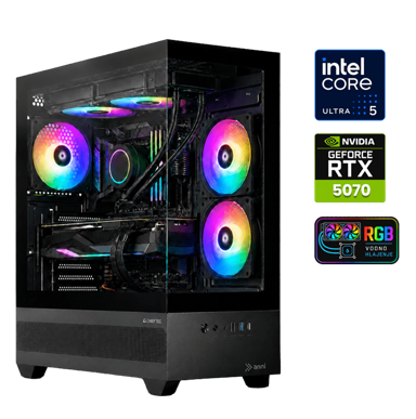 ANNI Gaming računalo Gamer Extreme Lite / Intel Core Ultra 5 225F, 16GB, 1TB, RTX 5070, FreeDOS