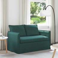 Sofa metalna 195 x 82 x 85 cm, tamnozelena