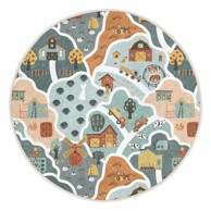 MILA HOME Periv dječji tepih za igru ø100 cm Farmer's Life 