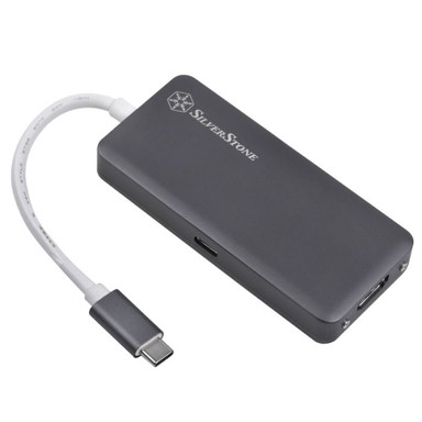SILVERSTONE USB hub SST-EP14C - USB 3.1 Type-C Gen1 to HDMI, 3x USB 3.1 Gen 1 Type-A, 1x USB 3.1 Gen 1 Type- SST-EP14C