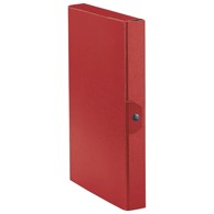 ESSELTE Mapa s gumbom Eurobox, A4, hrbat 40 mm, C2416, crvena
