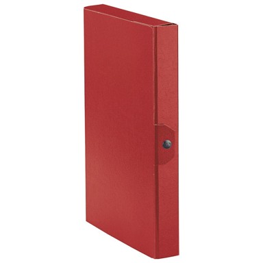ESSELTE Mapa s gumbom Eurobox, A4, hrbat 40 mm, C2416, crvena