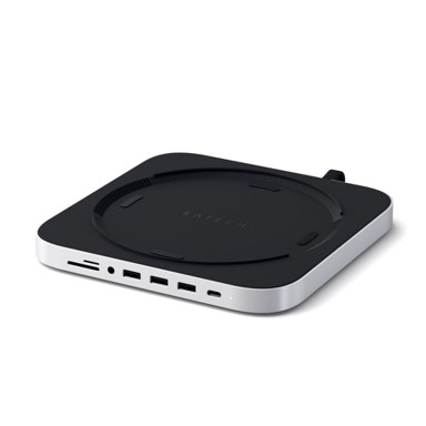 SATECHI Docking stanica Mac Mini, USB-C, 5x USB-A, 1x USB-C, 1x HDMI, 1x ethernet, 1x audio, 1x SD/microSD, aluminij, srebrni