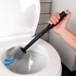 ARTEMIS Silikonska četka za WC s dozatorom tekućine, crna, kupaonica