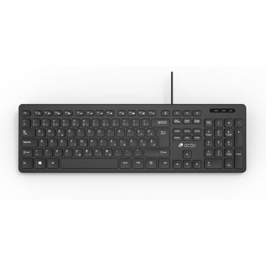 OCTIO Tipkovnica Pro K350U, USB, crna