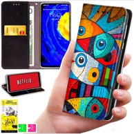 BLUEMOON Futrola tipa novčanik za Oppo Reno 13F 5G / 13 FS 5G - maska s otiskom + staklo 9H