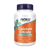 NOW Kalcijev citrat, 300 mg, 100 tableta