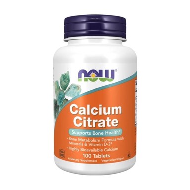 NOW Kalcijev citrat, 300 mg, 100 tableta