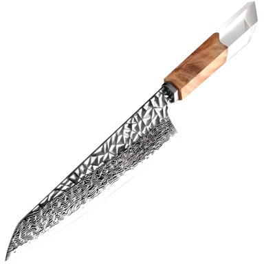 Damaskasti kuhinjski nož Na-35091 Kp35091, smeđi