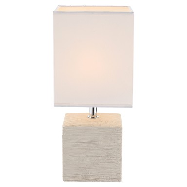 GLOBO Stolna lampa, keramička, E14, 40 W, 29 cm, bež
