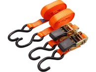 EXTOL PREMIUM Trake s čegrtaljkom i kukama set od 2, 5 m x 25 mm, maksimalno 800 kg, PES