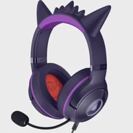 RAZER Gaming slušalice Kraken Kitty V2 Pokémon Gengar Edition, žične, RGB