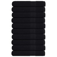 Ručnici 10 kom crni 100 x 200 cm 360 gsm od 100 % pamuka