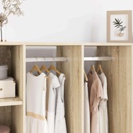 Cijev za ormar, 2 kom, 372 x 15 x 29 mm, srebrna