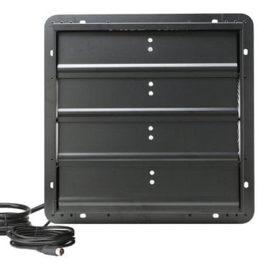 VEVOR Ventilator za ispušne plinove EF-16-ECG 48x48x21,5 cm Crni