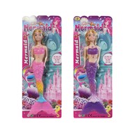 MERMAID Lutka sirena, 29 cm, roza