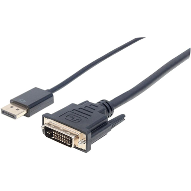 MANHATTAN DisplayPort na DVI-D adapter 152136, 3 m, crni