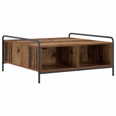 Stolić za kavu 90 x 90 x 41 cm od konstruiranog drva, staro drvo