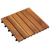 Pločice za decking, 20 kom, 30 x 30 cm, akacijsko drvo, smeđa