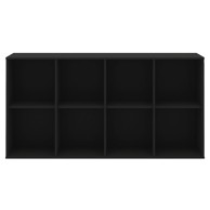HAMMEL FURNITURE Crni modularni sustav polica 136x69 cm Mistral Kubus 