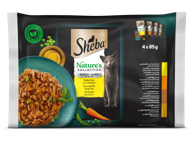 SHEBA Hrana u vrećici Natur, izbor peradi u želeu, 4 x 85 g