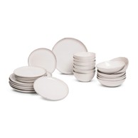 BONAMI ESSENTIALS Servis za jelo 24 kom od kamenine Snow Heart