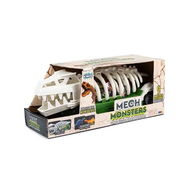 Vozilo transporter dinosaura Monsters Dino Skull, set od 9 dijelova