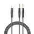 NEDIS Stereo audio kabel 2 x 6 35 mm muški 3 5 mm muški niklani 1 50 m okrugli tamno sivi kartonski omot