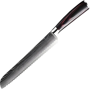 Kuhinjski nož Bl-38112 Bread Kp38112, crni i smeđi